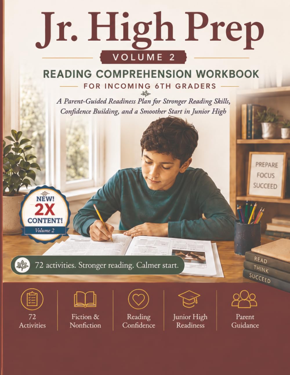 Jr. High Prep: Reading Comprehension Workbook for Incoming 6th Graders