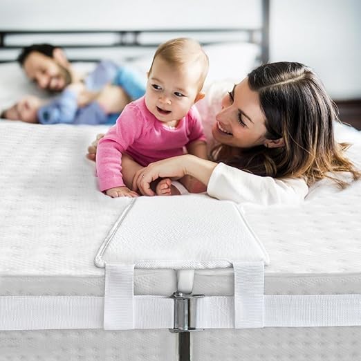 HITOMEN Bed Bridge, Twin to King Bed Converter Kit, Bed Gap Filler with Strap, Mattress Connector