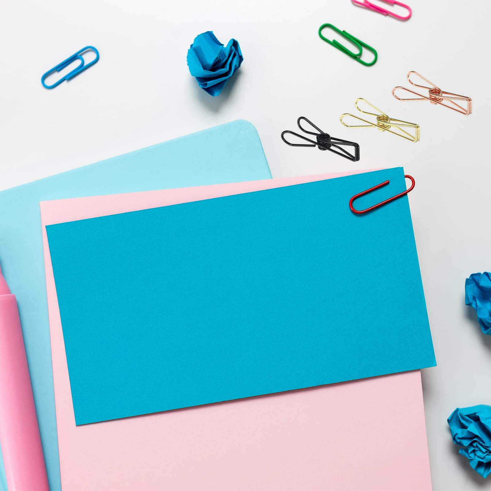 YOKIVE 100 Pcs Paper Clip, Metal Hollow Out Clips Mini Binder Paper Clamp, Keep Tidy, Great for Office Art, Home - Image 4