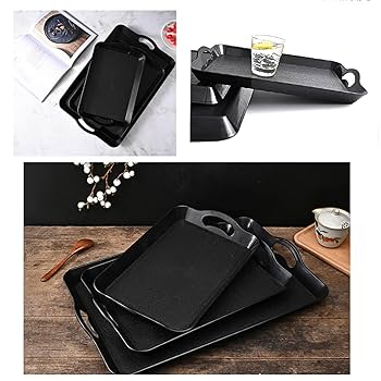 インテリアトレイ ブラック プラスチック Amazon｜ランチョン トレー プラスチック製 トレー お盆 トレイ