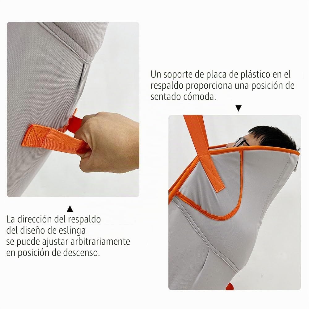 Grúa De Paciente - Arnés Elevación Paciente Cuerpo Completo - Eslinga De Elevación con para Paciente Y Minusválido para Posicionamiento Y Elevación De La Cama Enfermería
