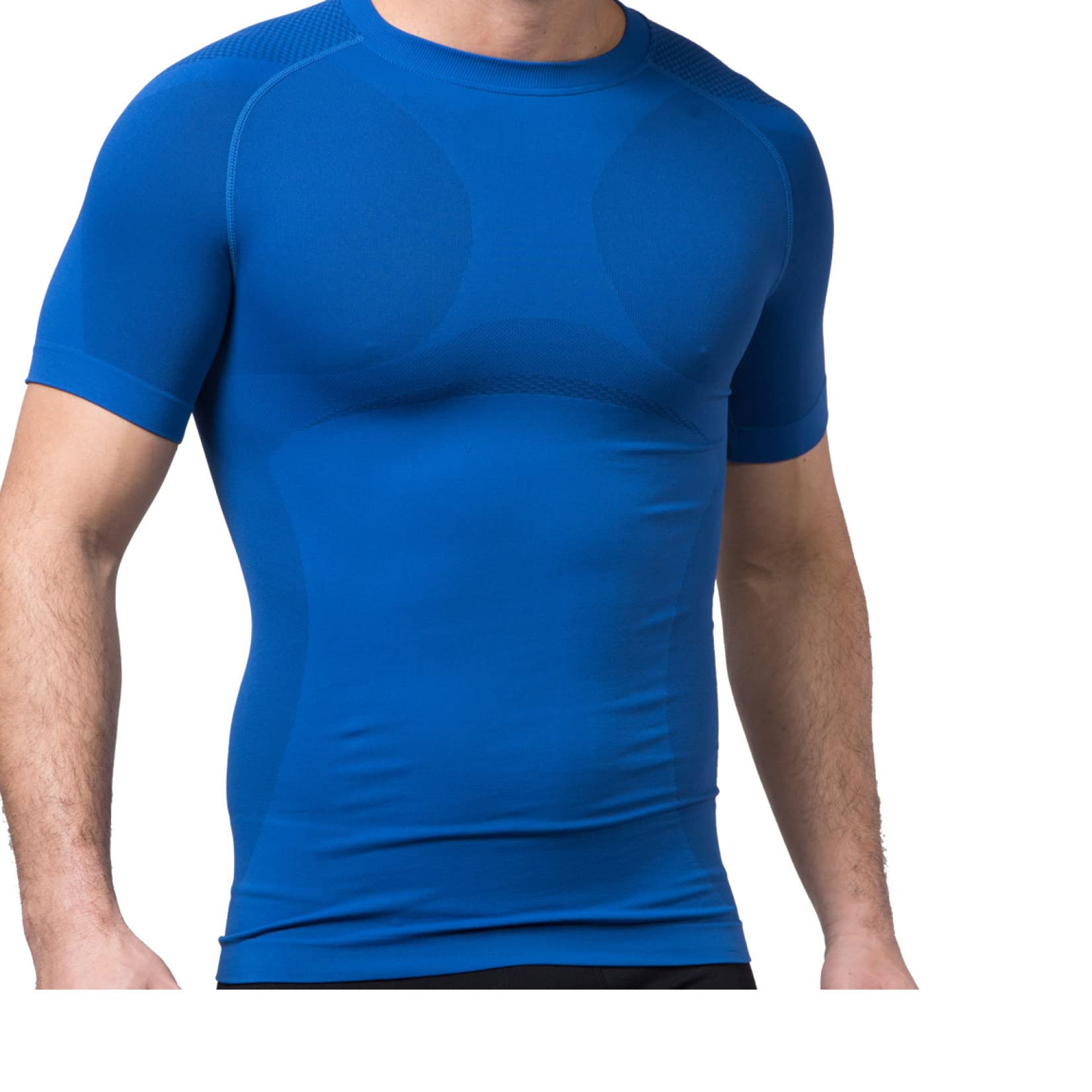 Fitness-kompressionshemden für Herren, unterhemd – einfarbig, bauchweg-körperformer, fitnessstudio, elastische Tops zur Bauchkontrolle
