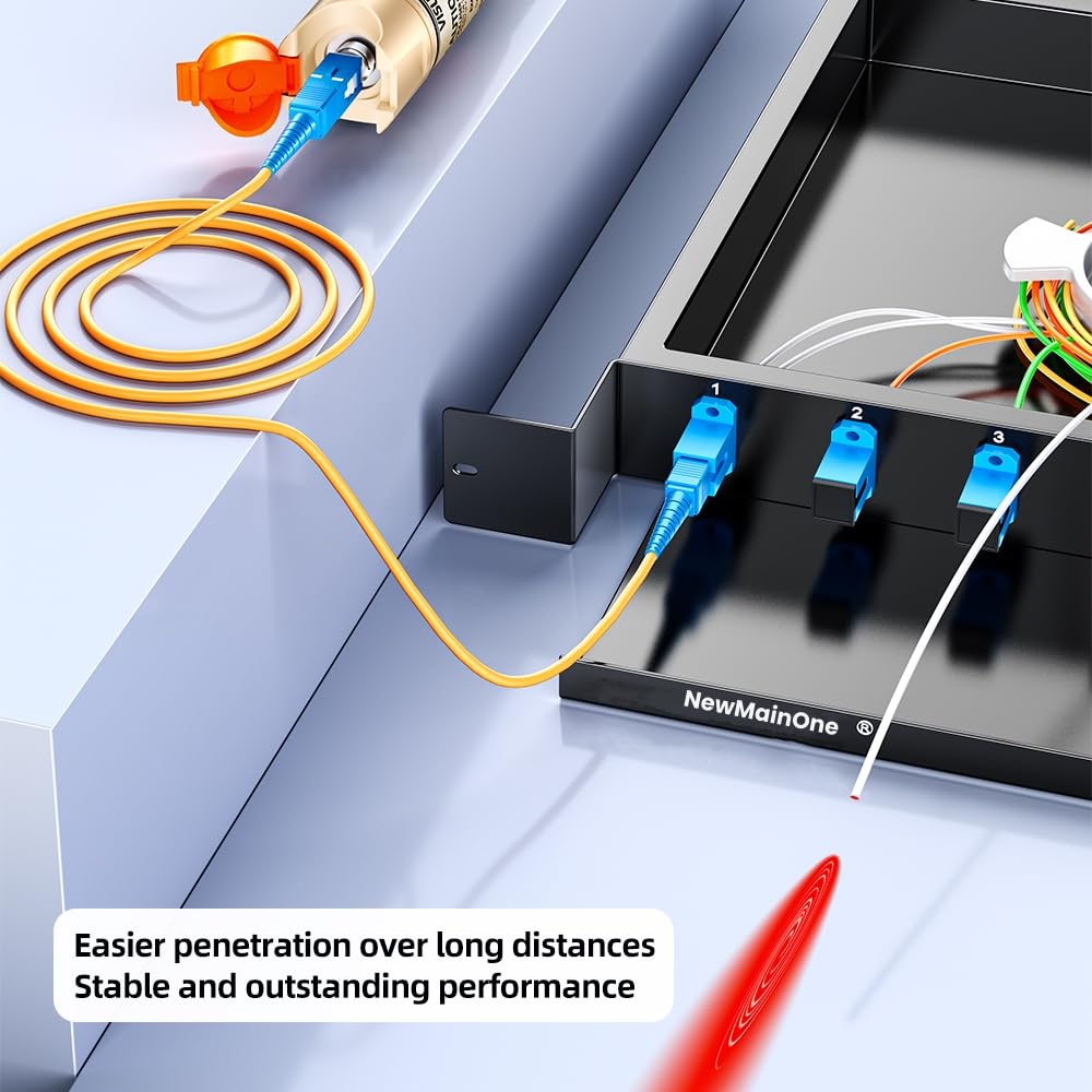 Localizador visual de fallos de 100 mW, medidor de cable de fibra óptica de 100 a 120 km, probador de fuente de luz roja VFL