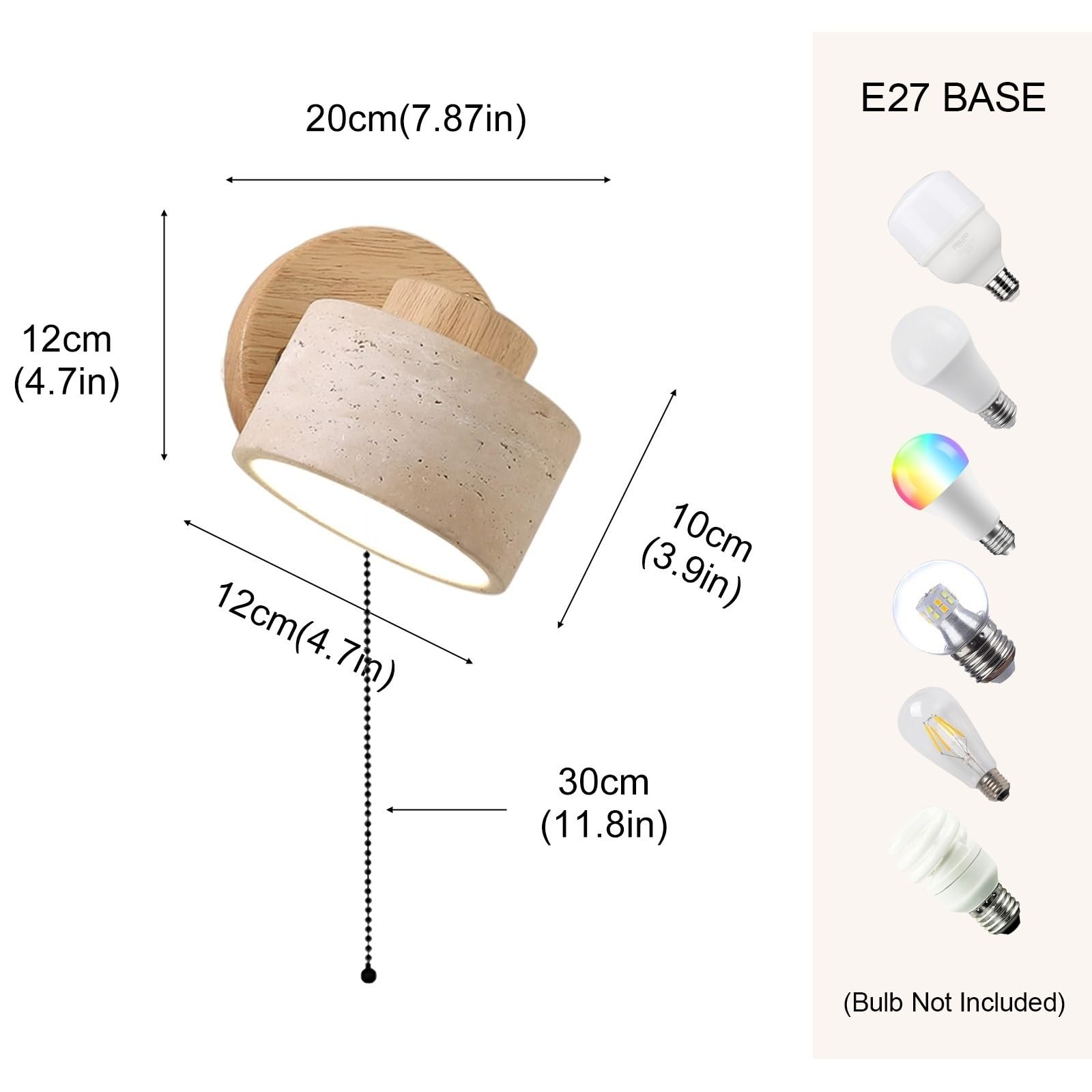 Lampada da Parete a LED con Interruttore, Applique da Comodino, faretto a Incasso, Applique Regolabili per Camera da Letto, Soggiorno, Hotel