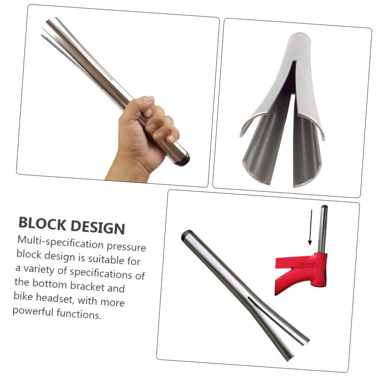 Sosoport Herramienta de Pedalier y Dirección para Bicicleta, Aleación de Aluminio y Acero Inoxidable, Diseño Integrado para Reparación y Mantenimiento