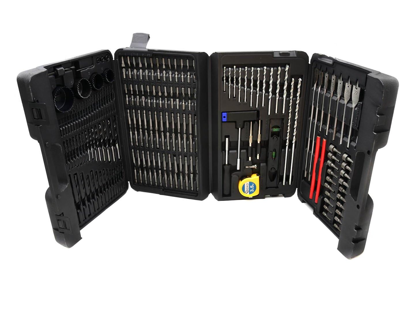 BSD Set Completo di Accessori per Trapano e Utensili Manuali - 217 Pezzi per Bricolage e Fai-da-te, Ideale per Appassionati e Professionisti