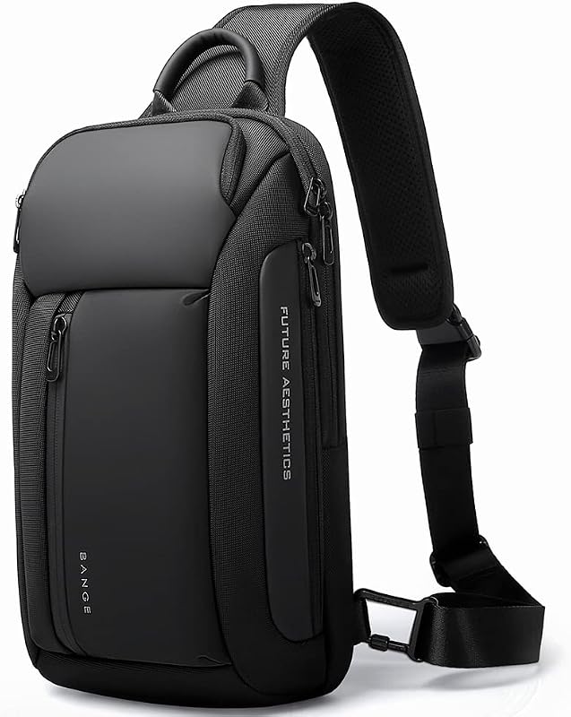 Men's Crossbody Backpack - Waterproof Shoulder Bag for Travel, Hiking & Daily Commute