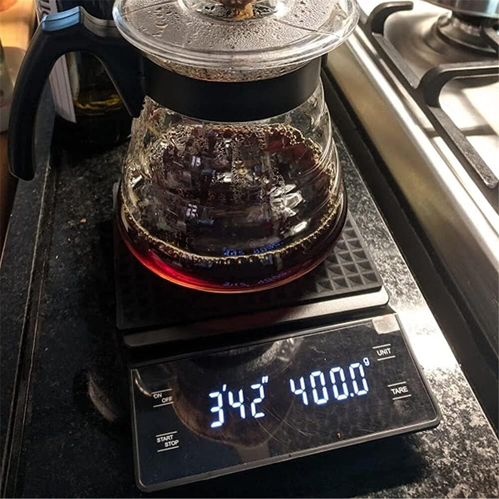 Waga do kawy z minutnikiem Precyzyjna waga kuchenna Waga elektroniczna Cyfrowa waga do użytku domowego Waga do żywności z poduszką (Size : 5kg/0.1g)