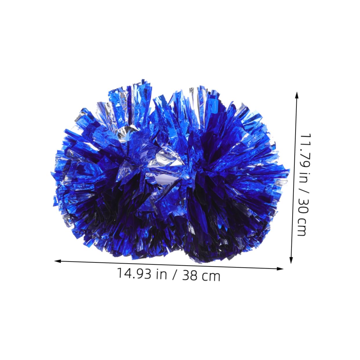 CHILDWEET Reusable Cheerleading Pom Poms 2pcs Large Handle Performance Props for Sports Events Stage Performances