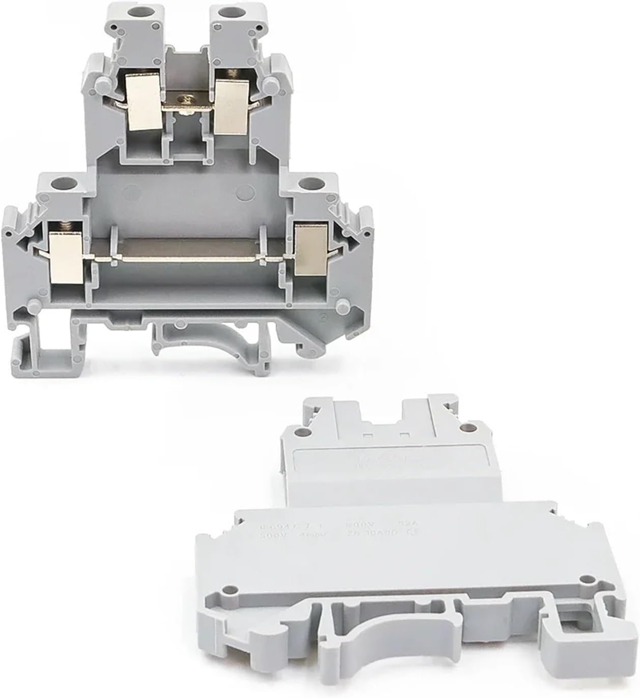 10Pcs UKK 5 Multi-Level DIN Rail Terminal Block Screw Connection 32A Electrical Wire Connector