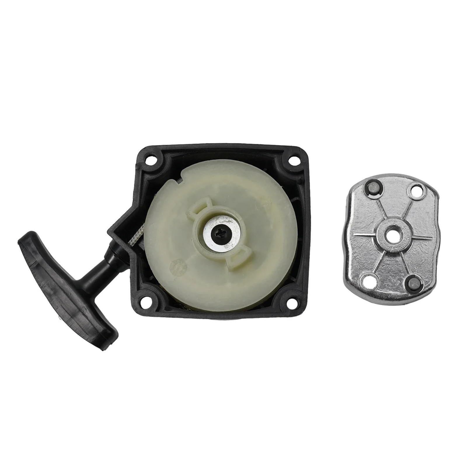 Apto para 1 Juego de arrancador de desbrozadora con polea, cortacéspedes, Arranque por Cuerda, Conjunto de Arranque por Cuerda, Kits de reparación de Motor, Pieza