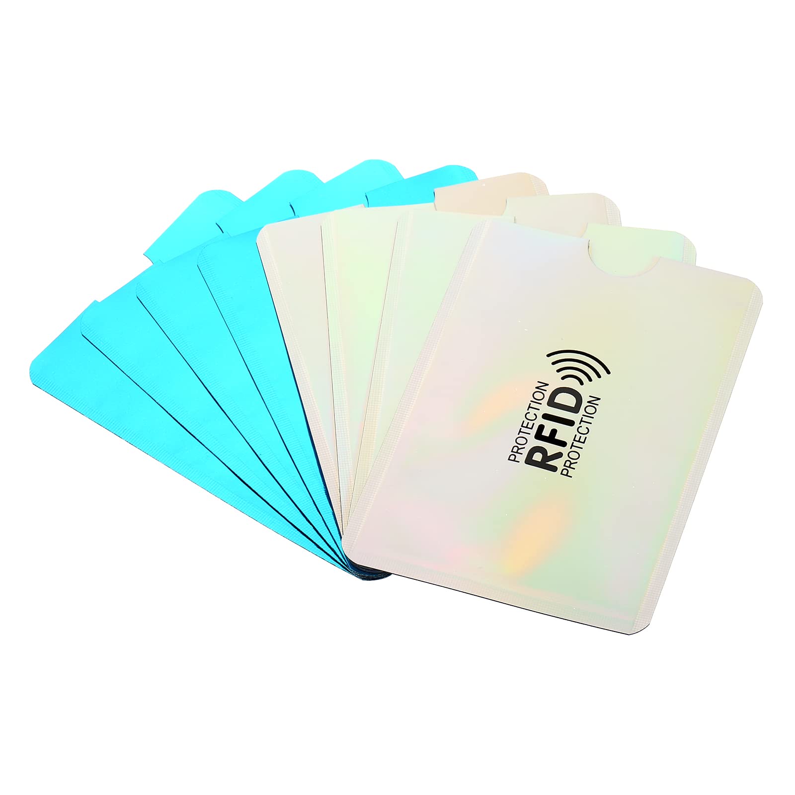 PATIKIL RFID Blocco Custodia,10pz, Alluminio Carta Credito Custodie per