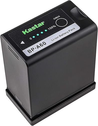 Kastar Reemplazo de batería completamente decodificado para batería Canon BP-A30 BP-A60 BP-A90, cargador CG-A10 A20, Canon EOS C200, C200B, C220B,