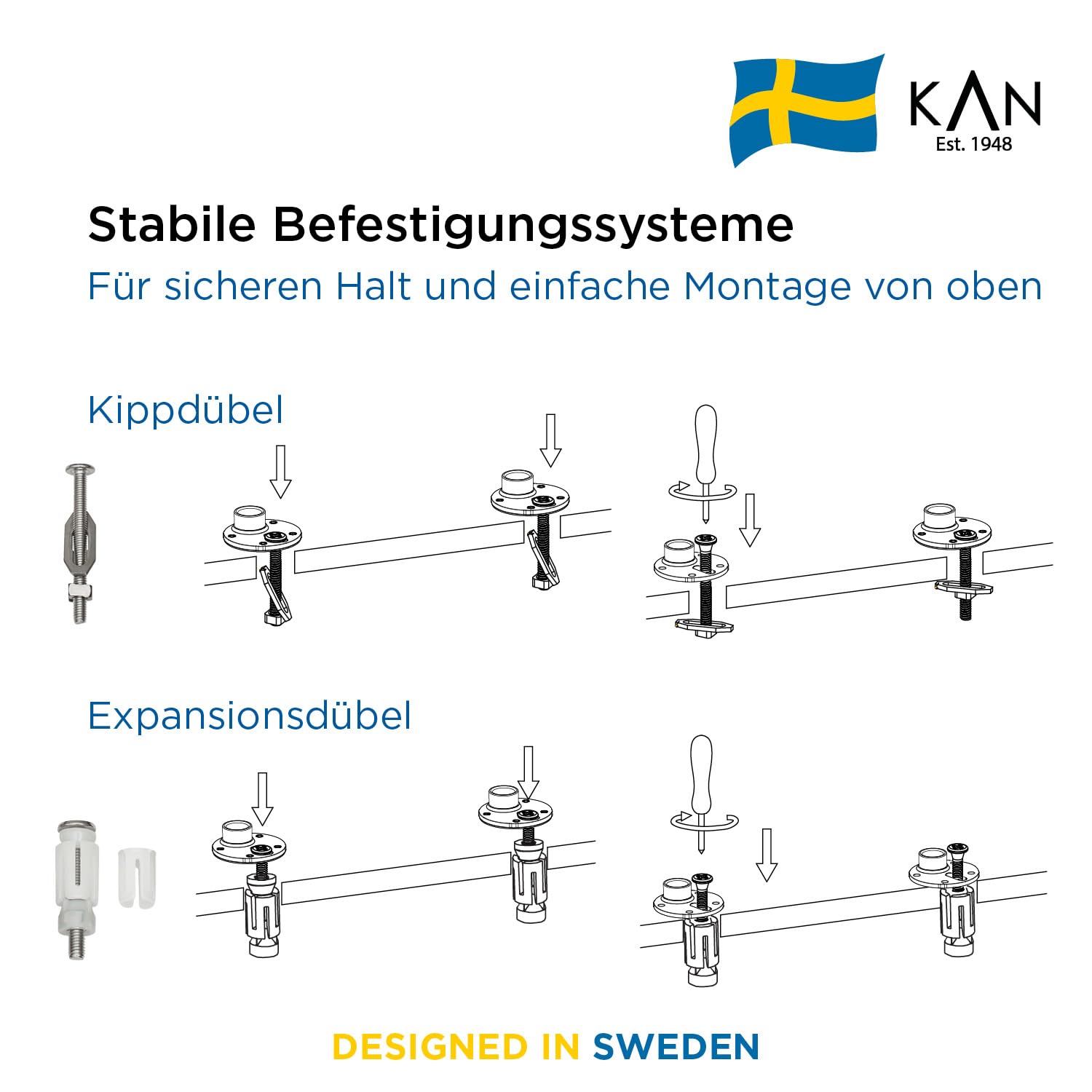 Kan Stockholm Universal Shape drewno formowane / wolnoopadające/drewno/zdejmowane/mocowanie od góry/2 różne rozwiązania montażowe/owalne, uniwersalne dopasowanie