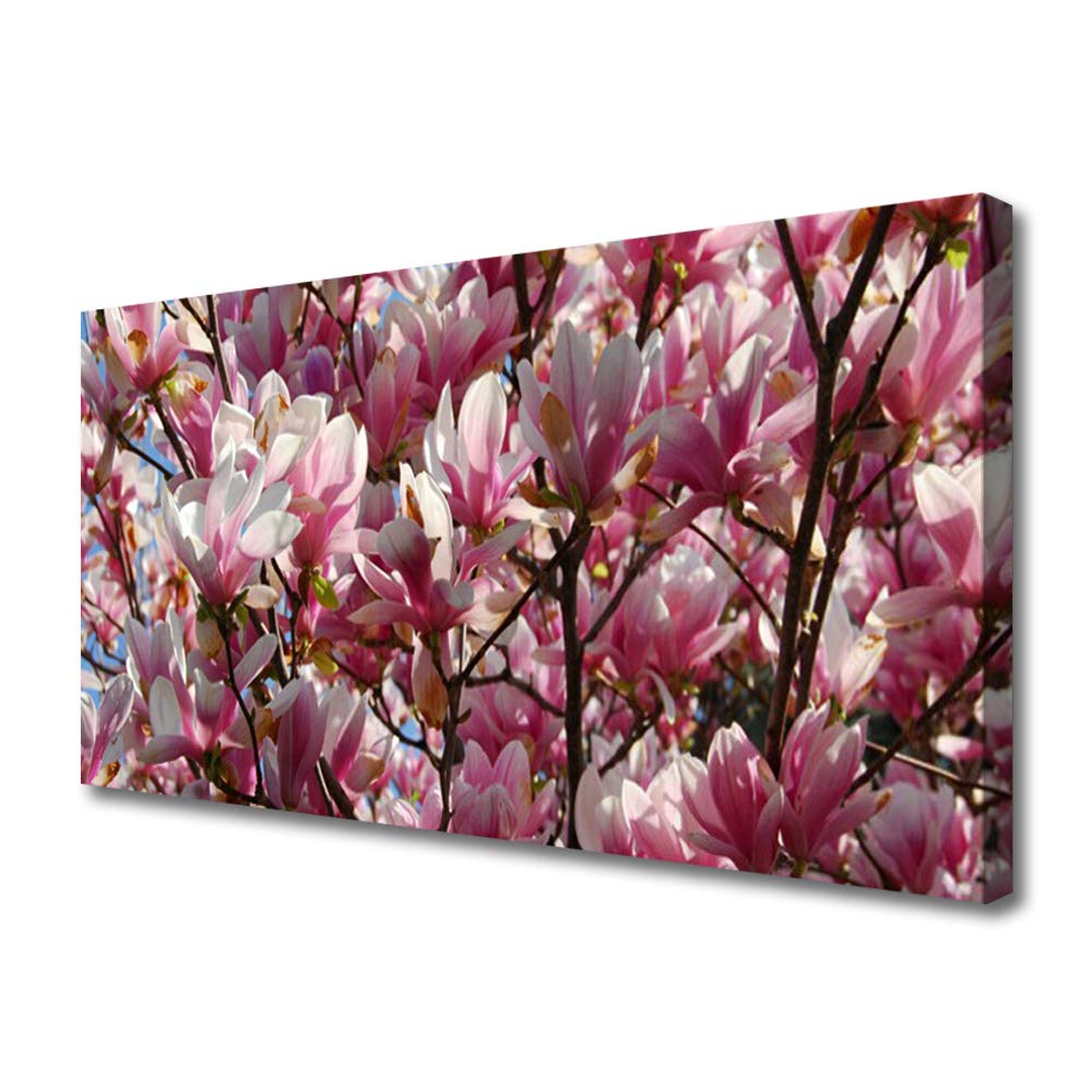 Toile Imprimée Fleurs Déco Murale Design Moderne 100x50cm