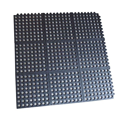 Buffalo Tools 3 ft. x 3 ft. Interlocking Rubber Mats (4-Pack)