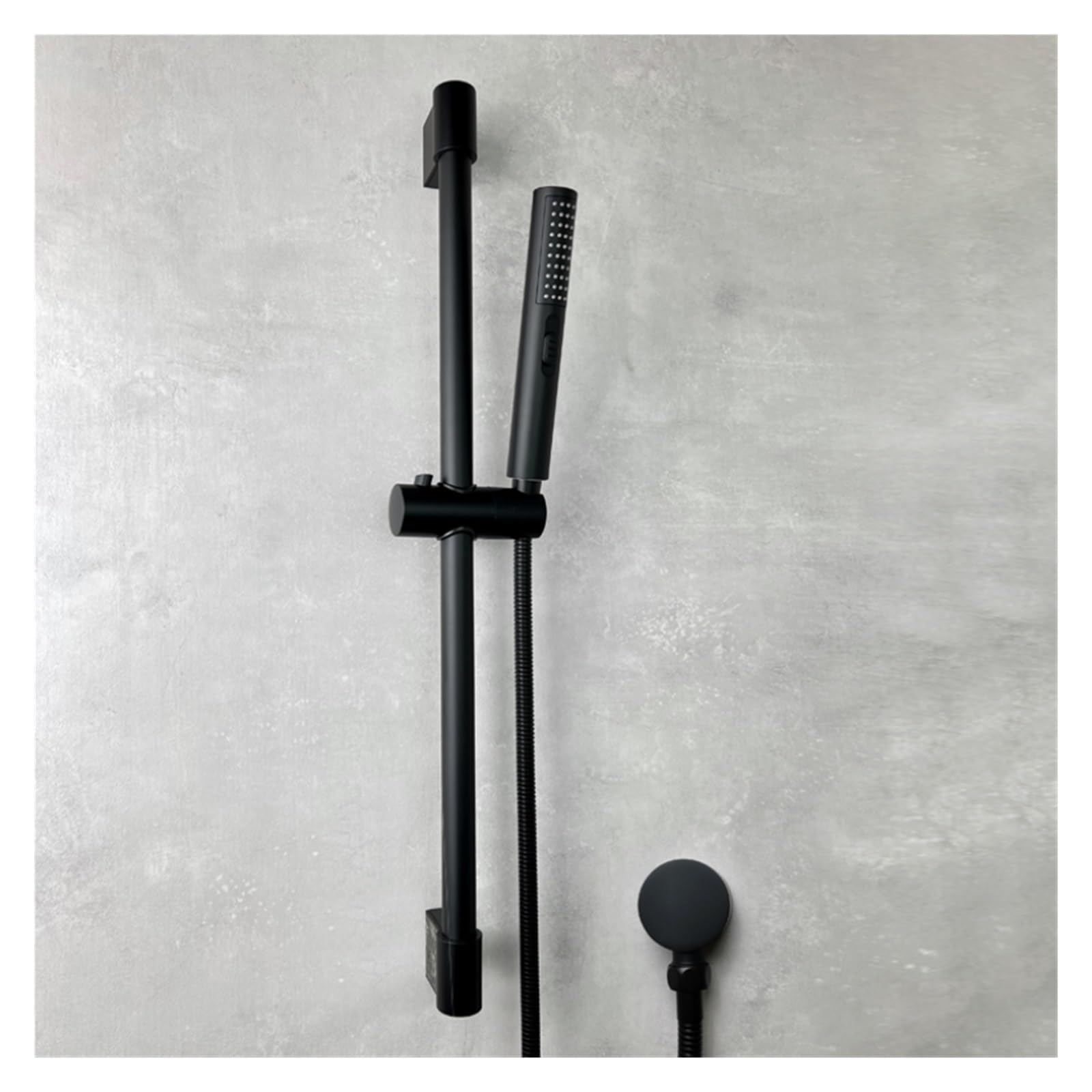 Tuyau de douche 1,5m et ensemble de douche réglable noir mat en laiton - 8