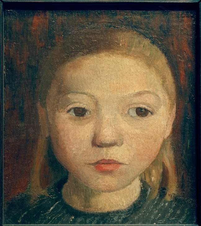 Affiche Paula Modersohn Becker Peinture Tête Art Mural Décoration Maison 60x90cm