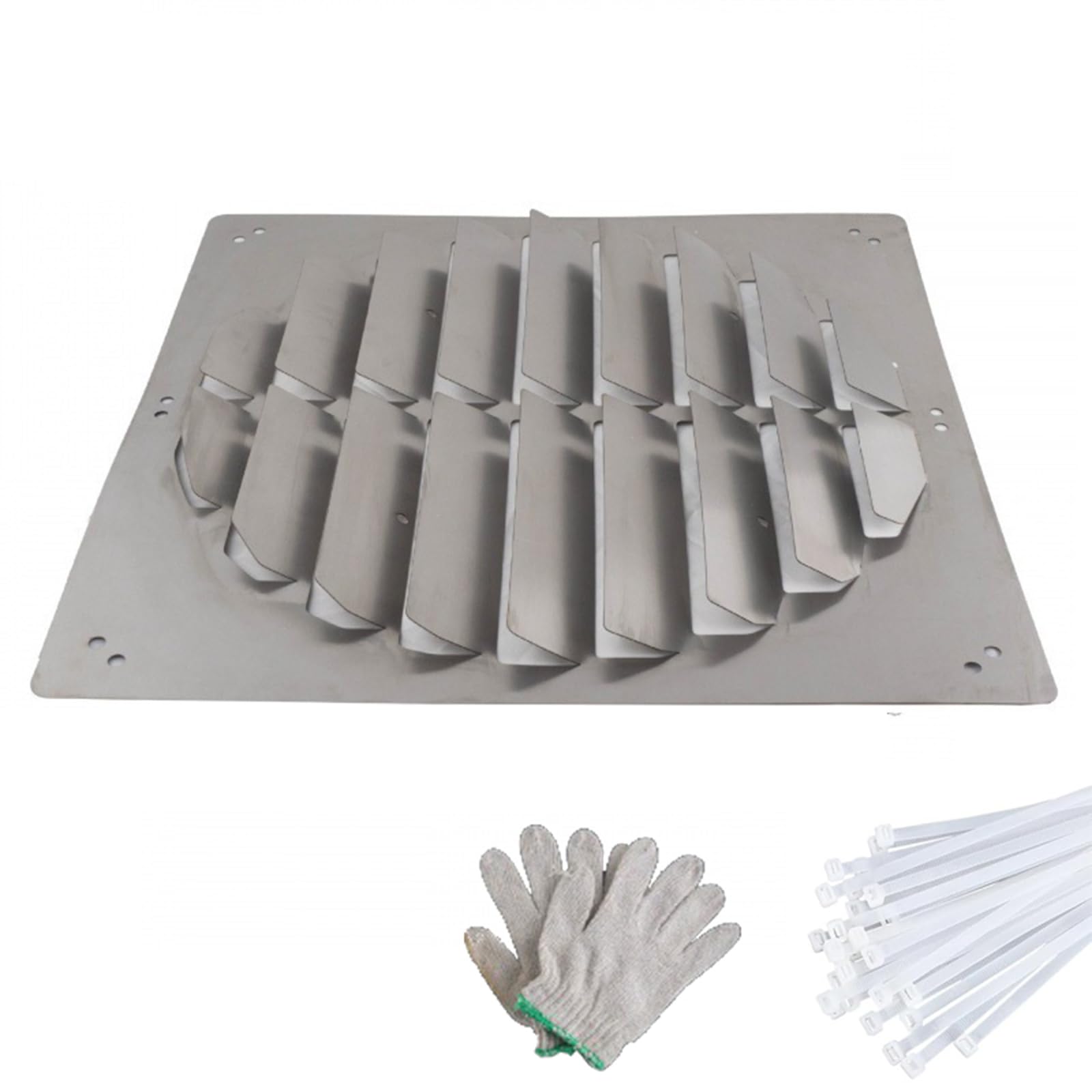 Accesorio de ventilación de aire acondicionado de acero inoxidable para exteriores, mejora la eficiencia del flujo de aire para sistemas HVAC, resistente a la intemperie y diseño duradero, perfecto