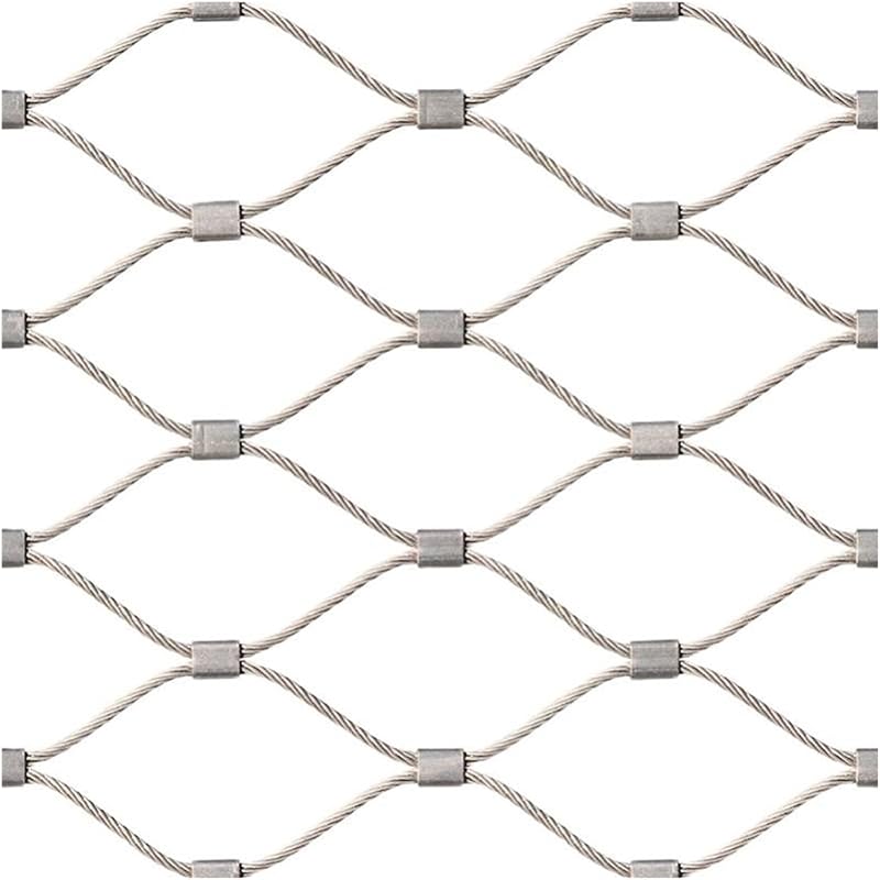 Alambre de púas Red de cuerda de acero inoxidable, valla antirrobo para decoración de granja Durabl, malla de seguridad para equipos de juego con resistencia al impacto, espacio entre orificios de 10 cm