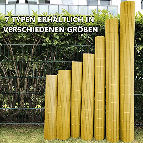 Weidear Sichtschutzzaun 1,2x15,2 M – Schattenstoff 160 G/m² Mit Ösen & Kabelbindern