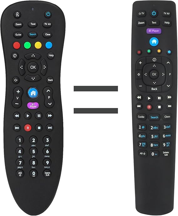 New Designed Infrared Remote Control Replacement for BT YouView Set Top