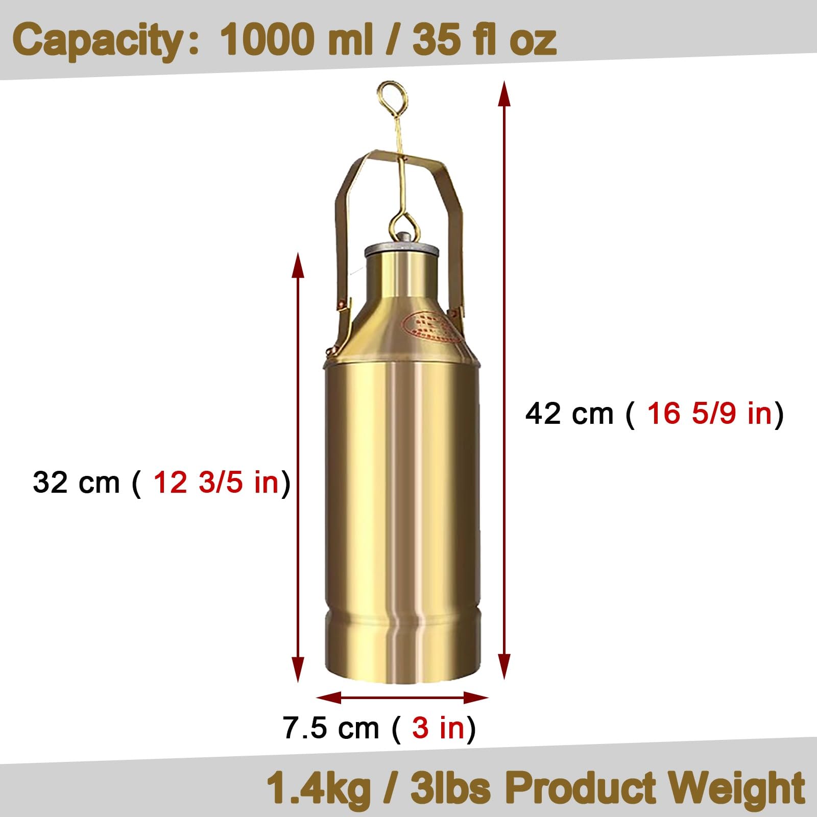 Recipiente de muestra de aceite, extractor de líquidos de mano para aceite de motor, aceite de combustible, aceite de engranajes, herramienta de latón fácil de limpiar