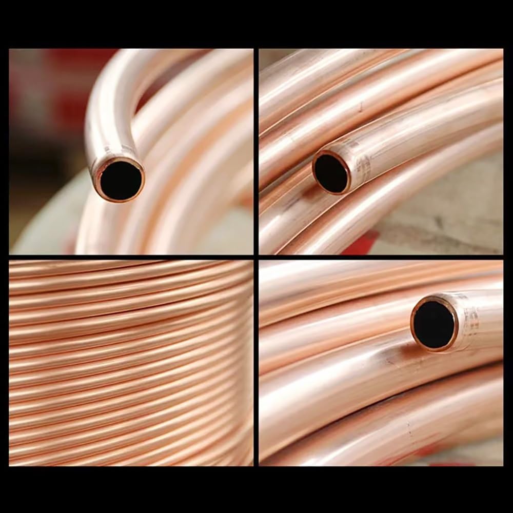 2 M Weiche Kupferrohrspule, Außendurchmesser 1,6–12 Mm, Flexibles Kupferrohr For Klimaanlage, Kühlung, Kühlung, Heimwerkerhandwerk(9.52x0.7mm)