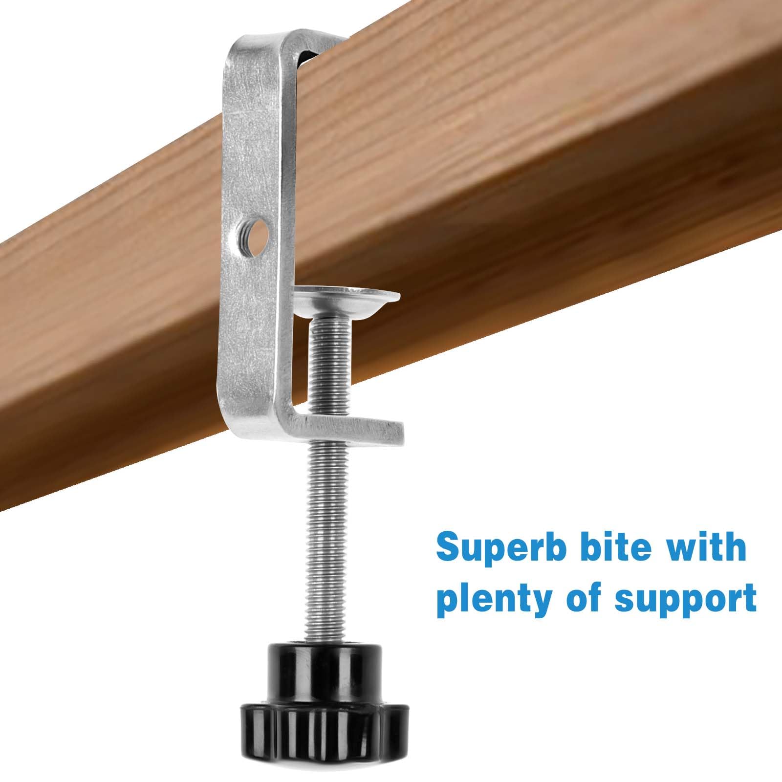4 Pièces Serre-Joints de 10 à 60 mm Pince en C en Acier Inoxydable Réglable Pince de Fixation Table Soudage
