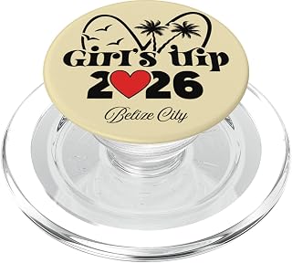 Womens 2026 Girls Trip Belize City PopSockets PopGrip for MagSafe