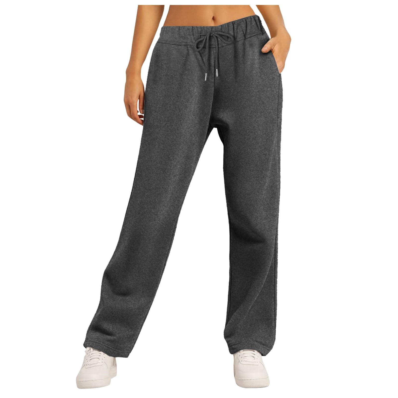 2025 Winter Herfst Dames Fleece Gevoerde Joggingbroek Brede