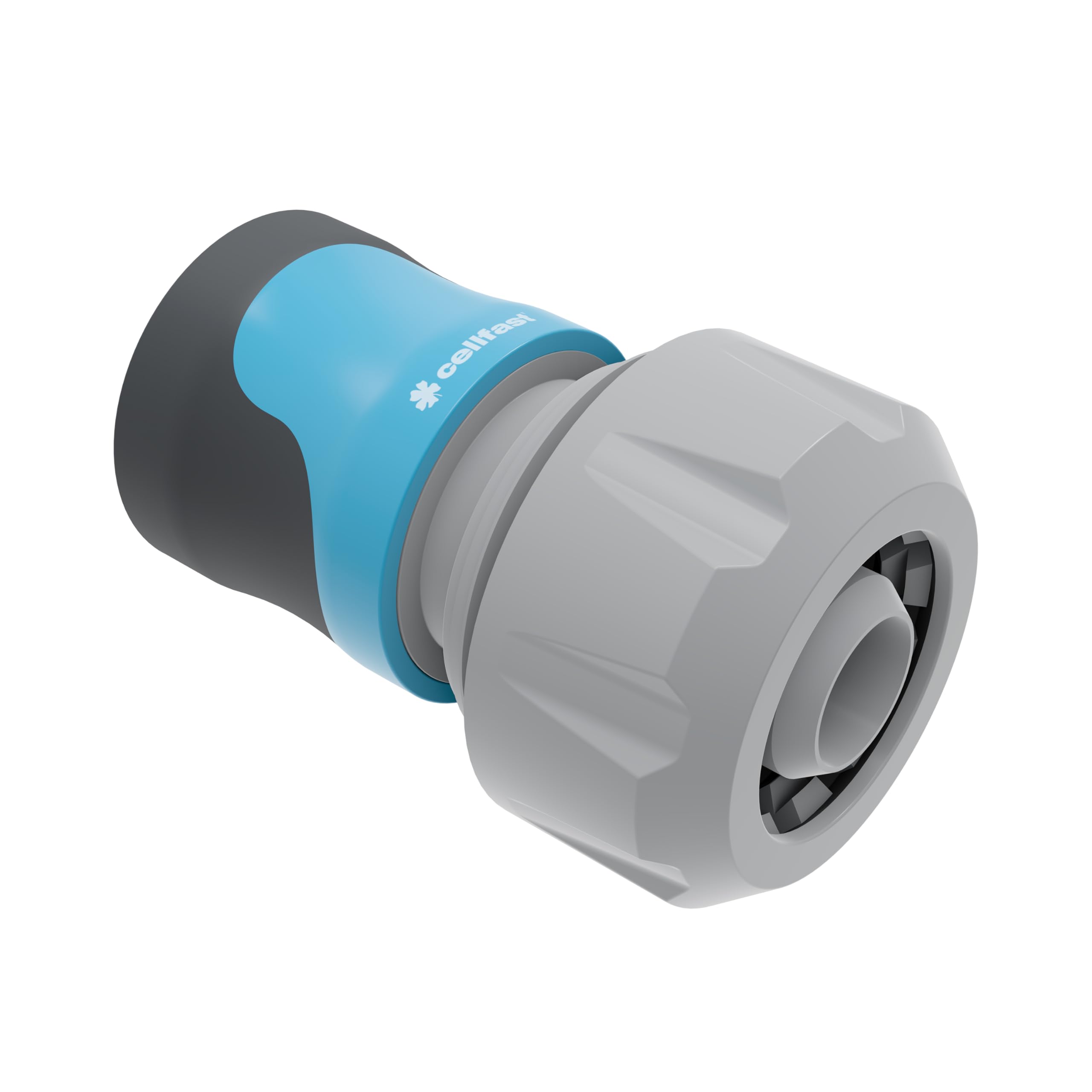 Cellfast Szybkozłącze - przelot SAFETOUCH IDEAL™ 3/4", Tworzywo PC/ABS, Trzy zaciski, 5-637