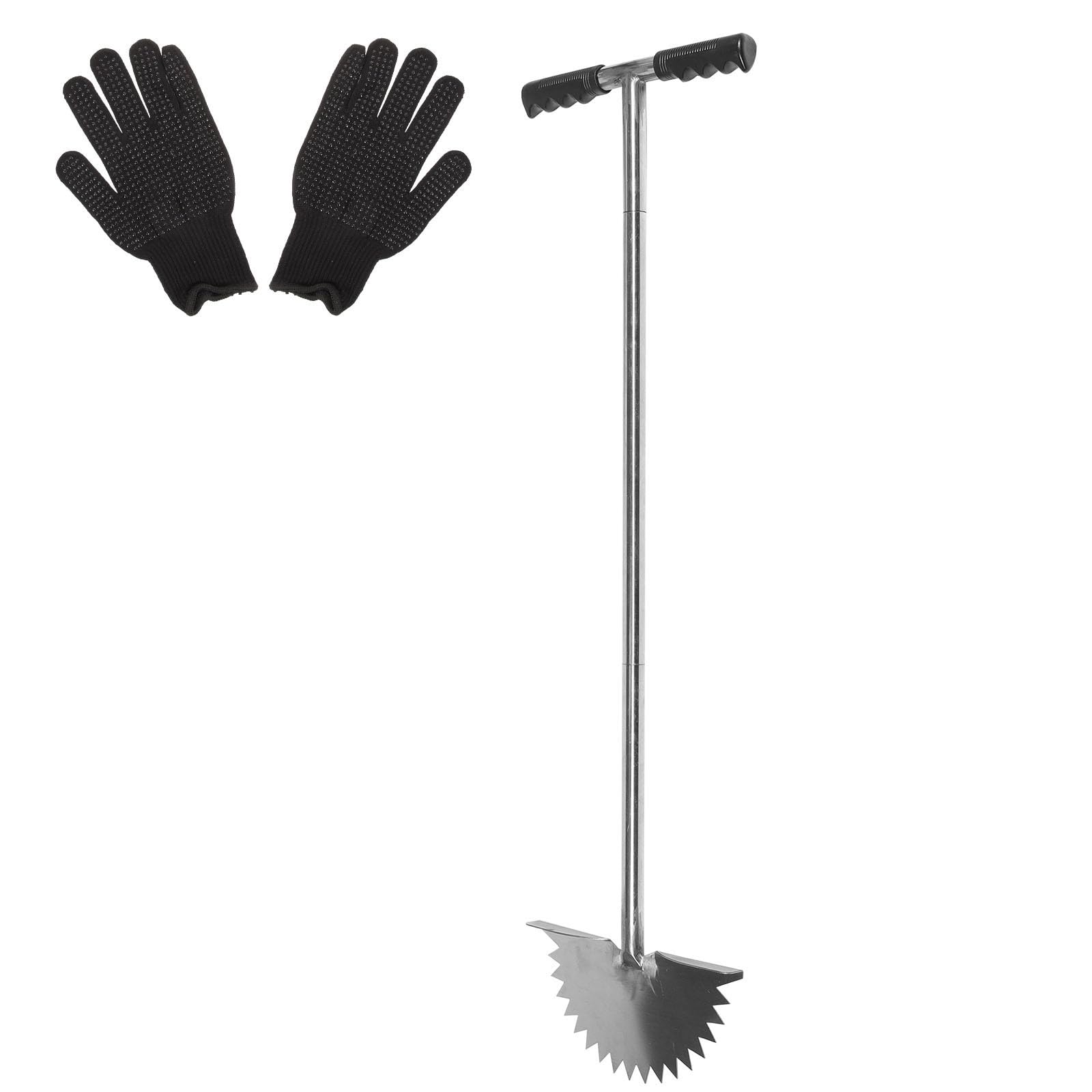 Coupe-Bordures Outil de Jardinage Demi-Lune en Acier Inoxydable et Plastique et Facile à Utiliser pour Aménagement Paysager et Entretien de Pelouse
