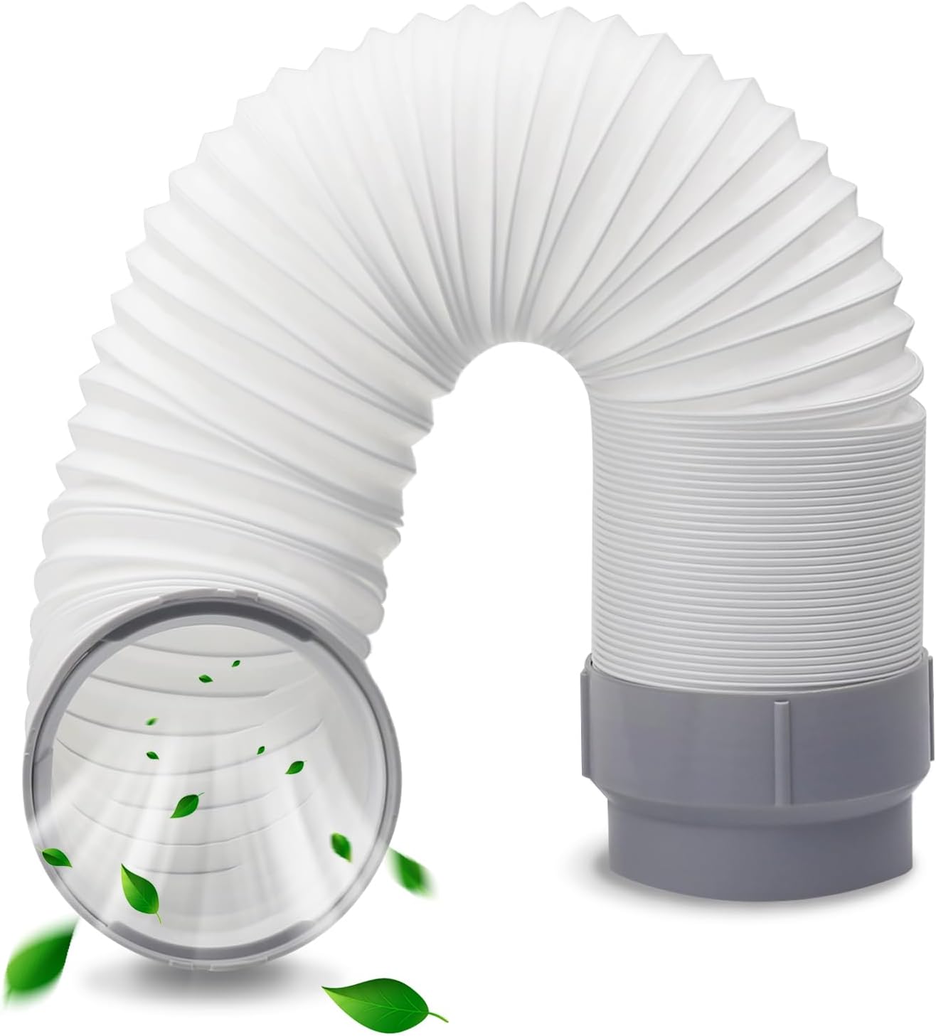 TL1854 5" Diameter Exhaust Hose Tube for Delonghi Portable Air Conditioner-Replaces Delonghi PACA140E PACC100EL PACC100 PACA110 PACCT90,44" length Include TL2667 Hose Connection