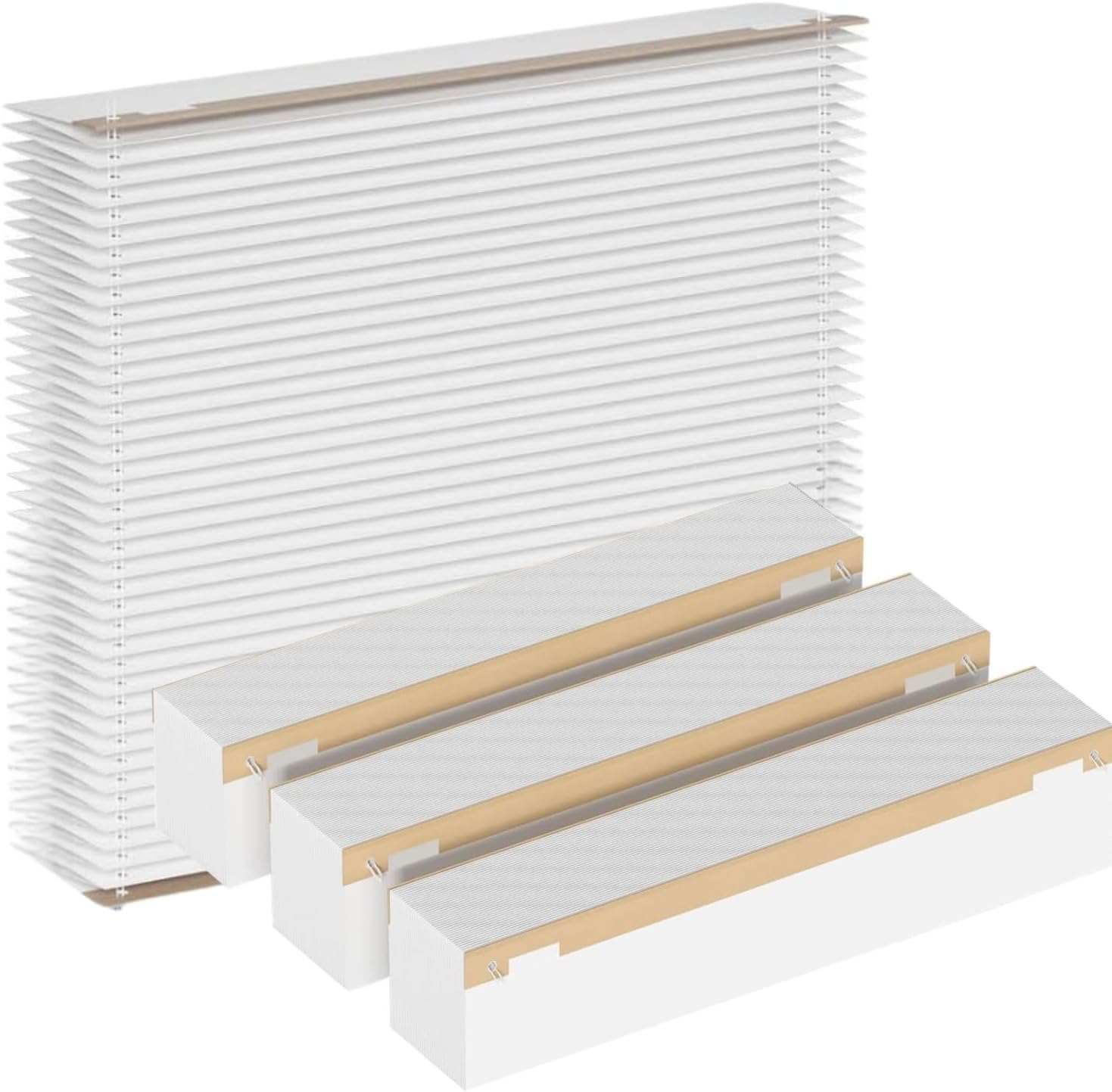 4 Pack 501 Replacement Filter Compatible with Aprilaire 5000 Whole-House Air Purifier, 16x25x6 Air Filter, Merv15