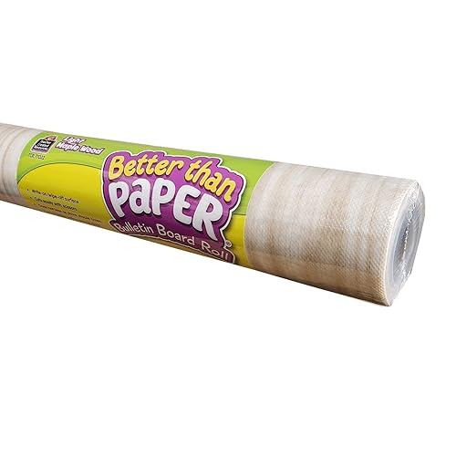 Teacher Created Resources Better Than Paper Boletín Roll, 4' x 12', madera de arce ligero, paquete de 4