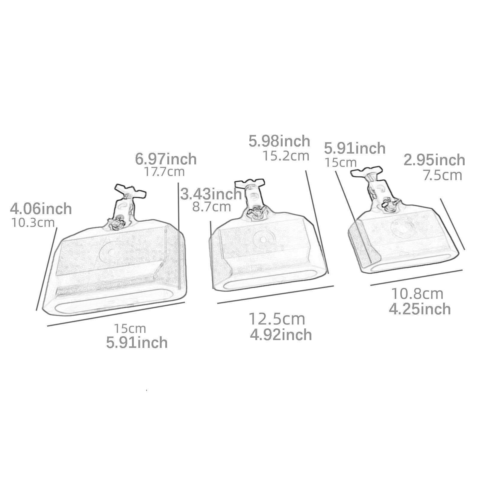 Set di Batteria Da 3 Pezzi, Supporto per Campane, Blocchi per Percussioni Latine, Montaggio in Lega di Zinco, Ideale per Gruppi Musicali, Nero