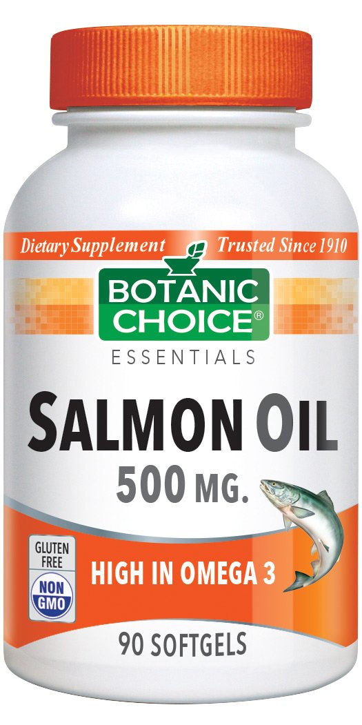 Botanic Choice Salmon Oil 500 Mg, 90 Soft gels (Pack of 6)