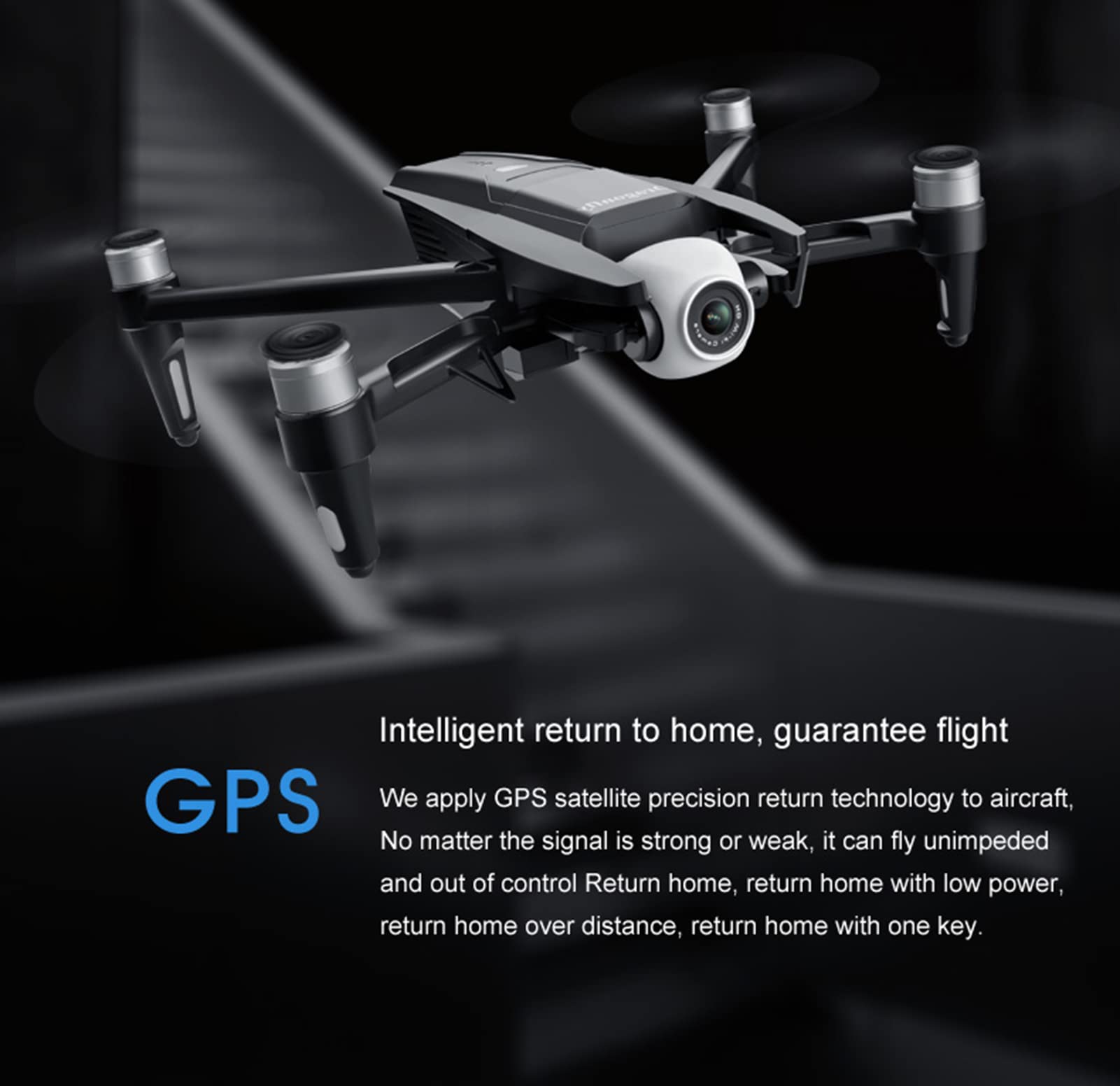 Drone 4K 30fps Camera with 3-Axis Stable Gimbal GPS Quadcopter with Obstacle Avoidance AI Tracking Advanced-Return Home 35Mins Flight Time Battery*1(Battery*2)