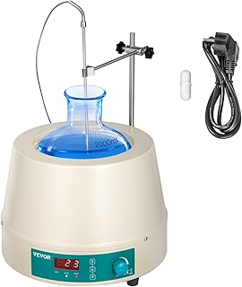 Mophorn Heating Mantle 2000ml Electric Magnetic Stirring Heating Mantle 600W Digital Magnetic Stirrer Mantle, Max Temp 450 ° C Digital Magnetic Heating Mantle Kit 2000ml