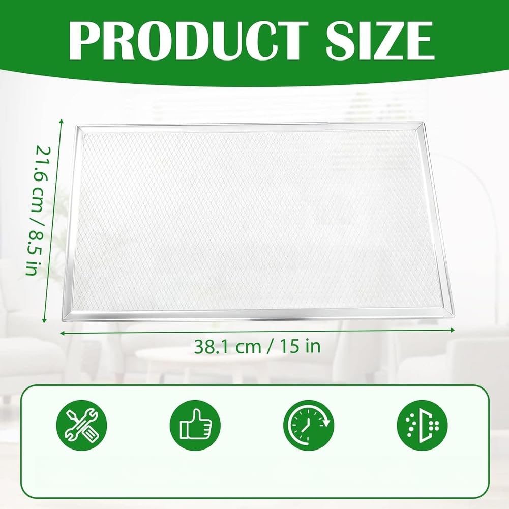 para filtro Grasa Cocina Aluminio 8.5x15 Pulgadas para filtro