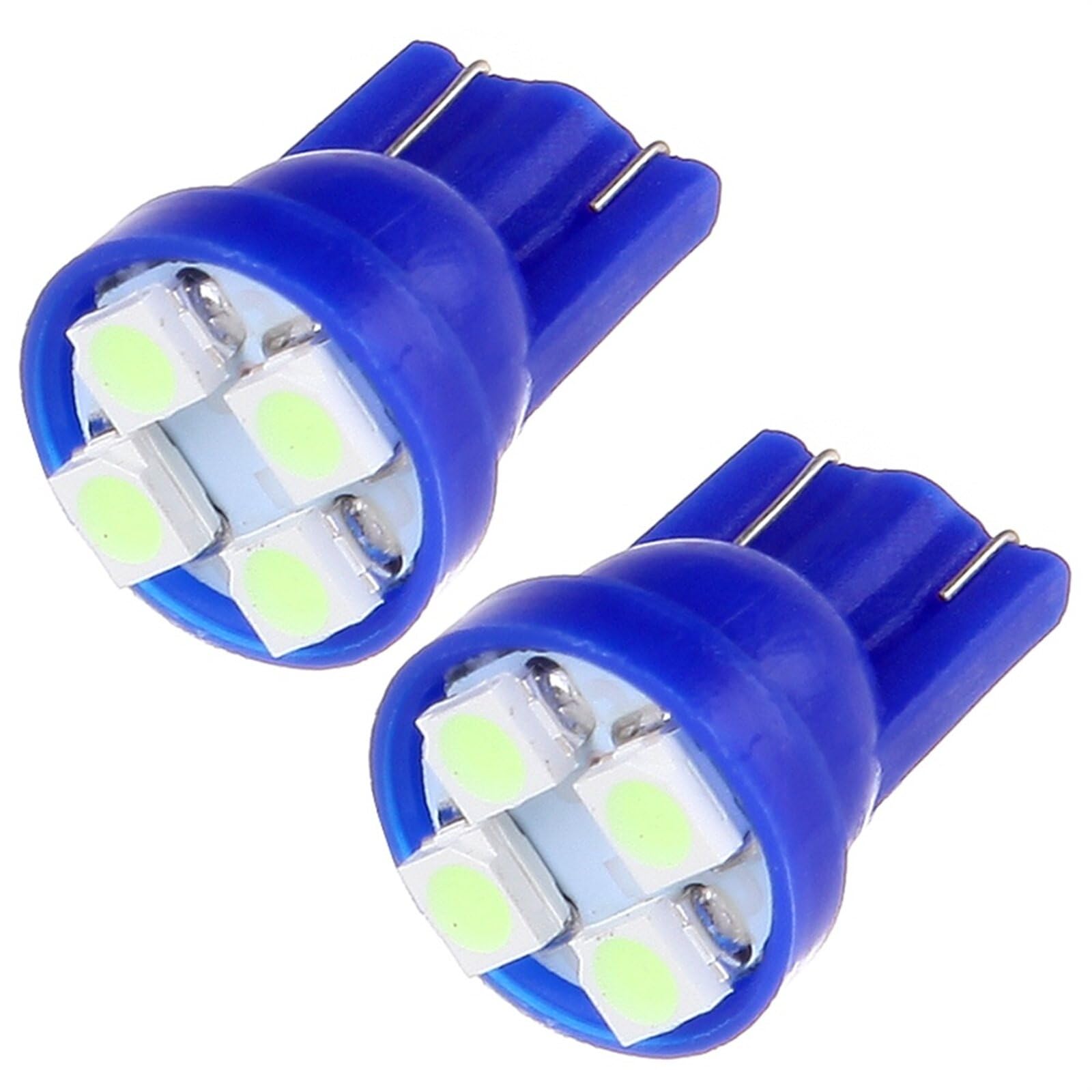 LBRST 10 x T10 4-3525-SMD Ice Blue 168 Instrument Lights 10 x T10 168 Twist Lock Socket