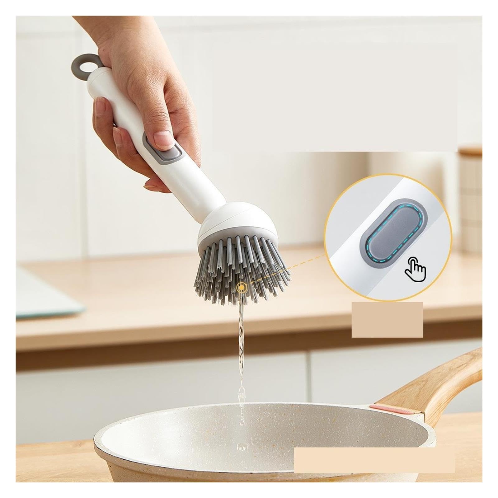 3pcs Kitchen Special Long Handle Pot Brush pour Cuisine