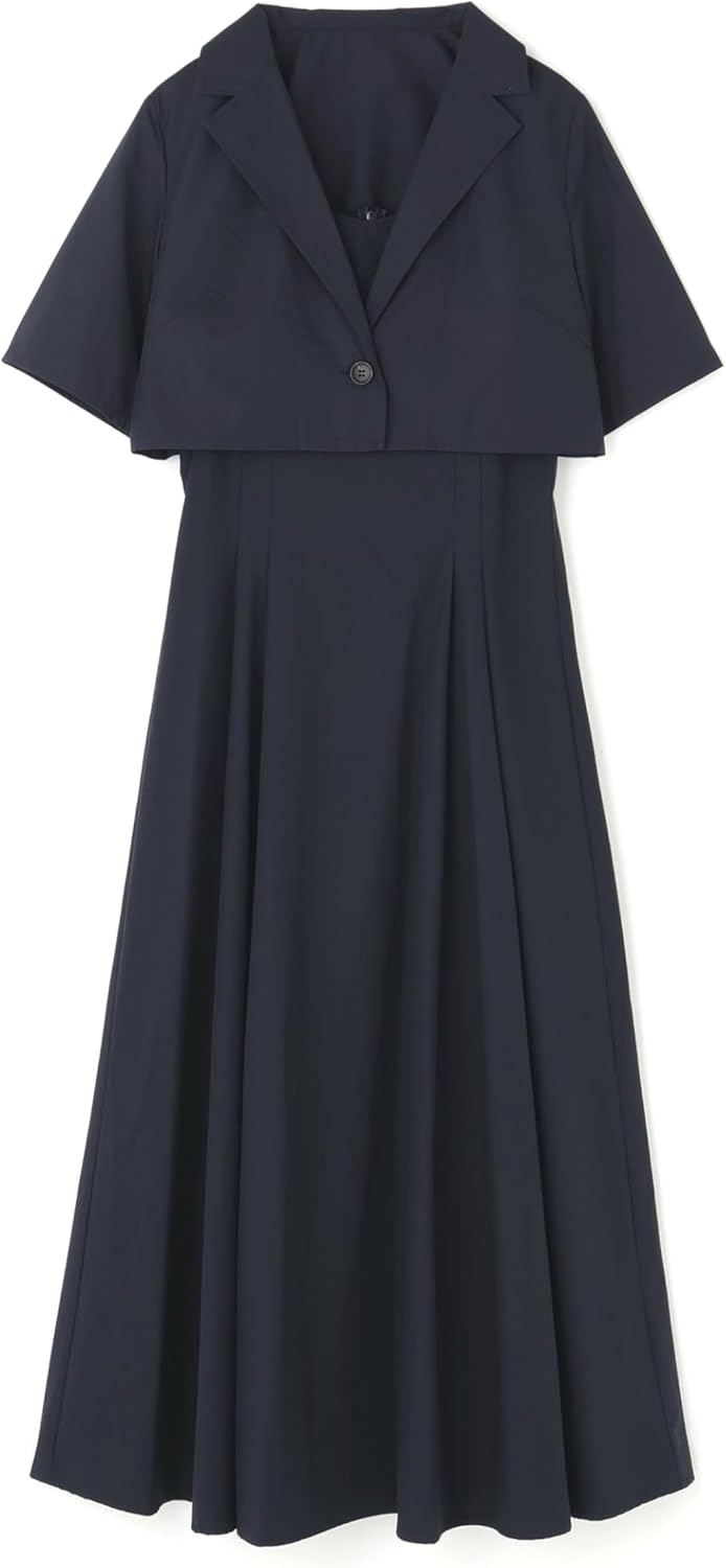 [ナチュラルビューティーベーシック] カジュアルドレスショートジャケット＆ジャンスカレディース