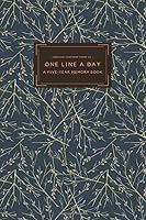 Blue Tree One Line a Day Journal 5 Year Memory Book: Daily Journal, Yearly Journal, Memory Journal, Diary Book, Daily Reflections 1651428972 Book Cover