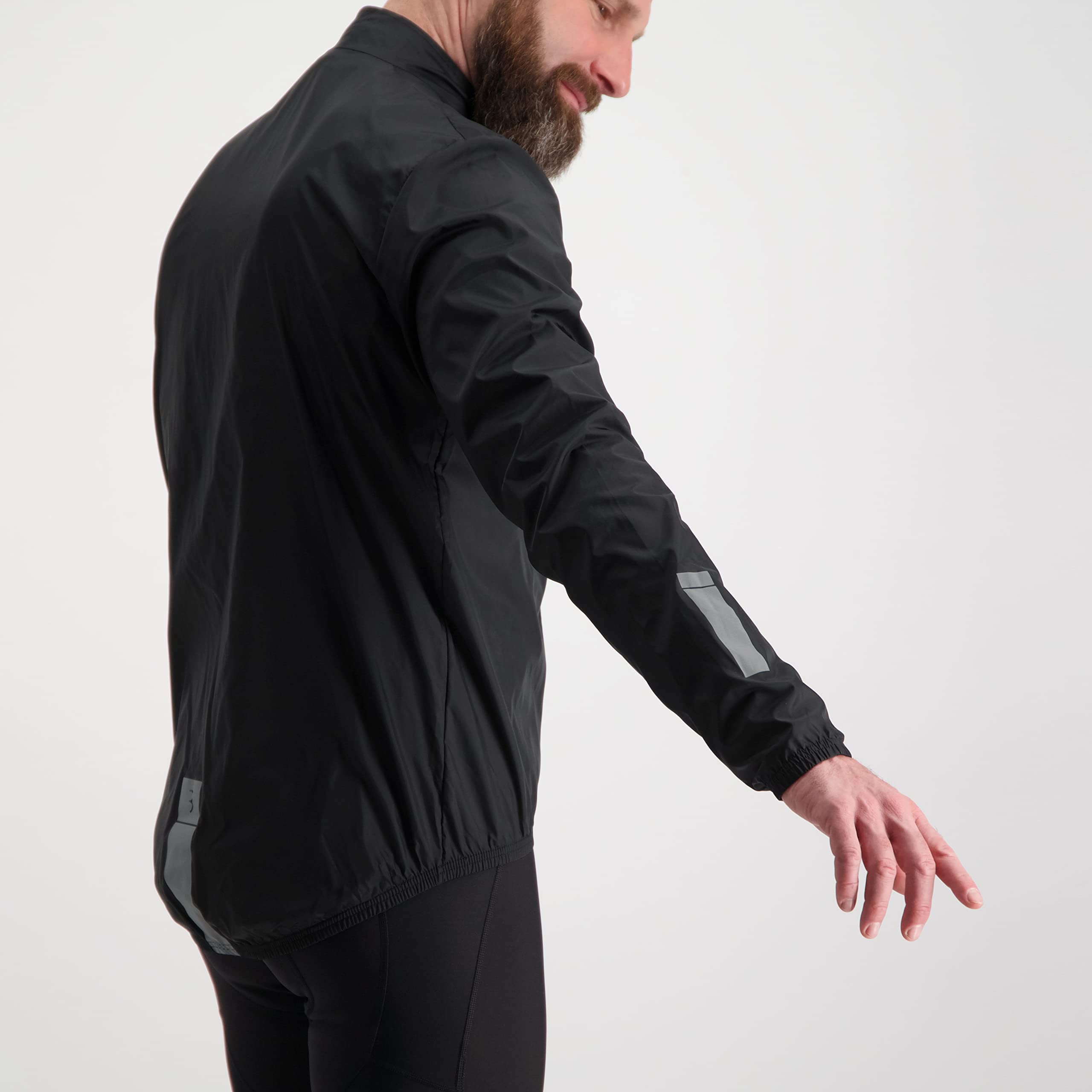BBB Cycling FahrradJacke Herren und Damen | Wasserabweisend Winddicht Leicht Reflektierend | Rennrad Urban Radsport MTB Biking Polyamide | BaseShield BBW-148
