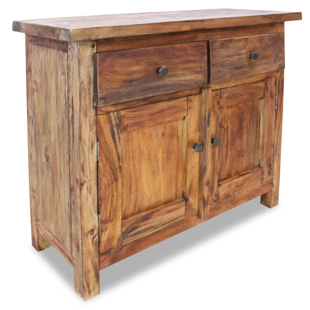 Kredens z litego drewna 75 x 30 x 65 cm, komoda na korytarz, szafka komodowa, szafka na pranie do sypialni