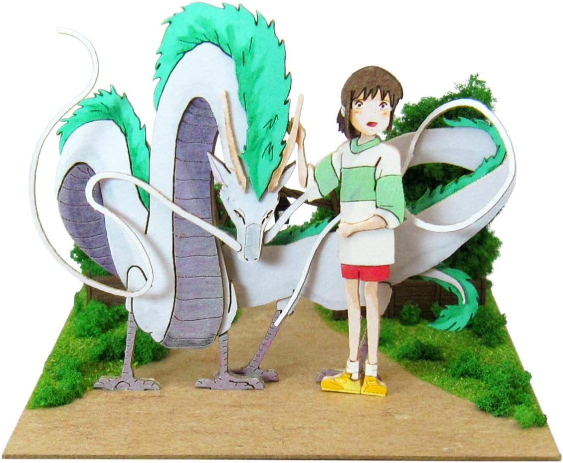 Giant Bean Bag Chairs MP07-75 Studio Ghibli Mini Spirited Away Haku Ryu & Chihiro Non-Scale Paper Craft