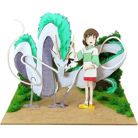 Amazon さんけい スタジオジブリmini 千と千尋の神隠し ハク竜と千尋 ノンスケール ペーパークラフト Mp07 75 ペーパーアート 通販