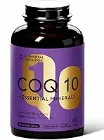 Coenzima Q10-200 mg (UbiQsome) Alta concentração, Magnésio Dimalato, Selênio, Zinco - 60 doses - ELEMENTAL Nutrition (Novo Rotulo)